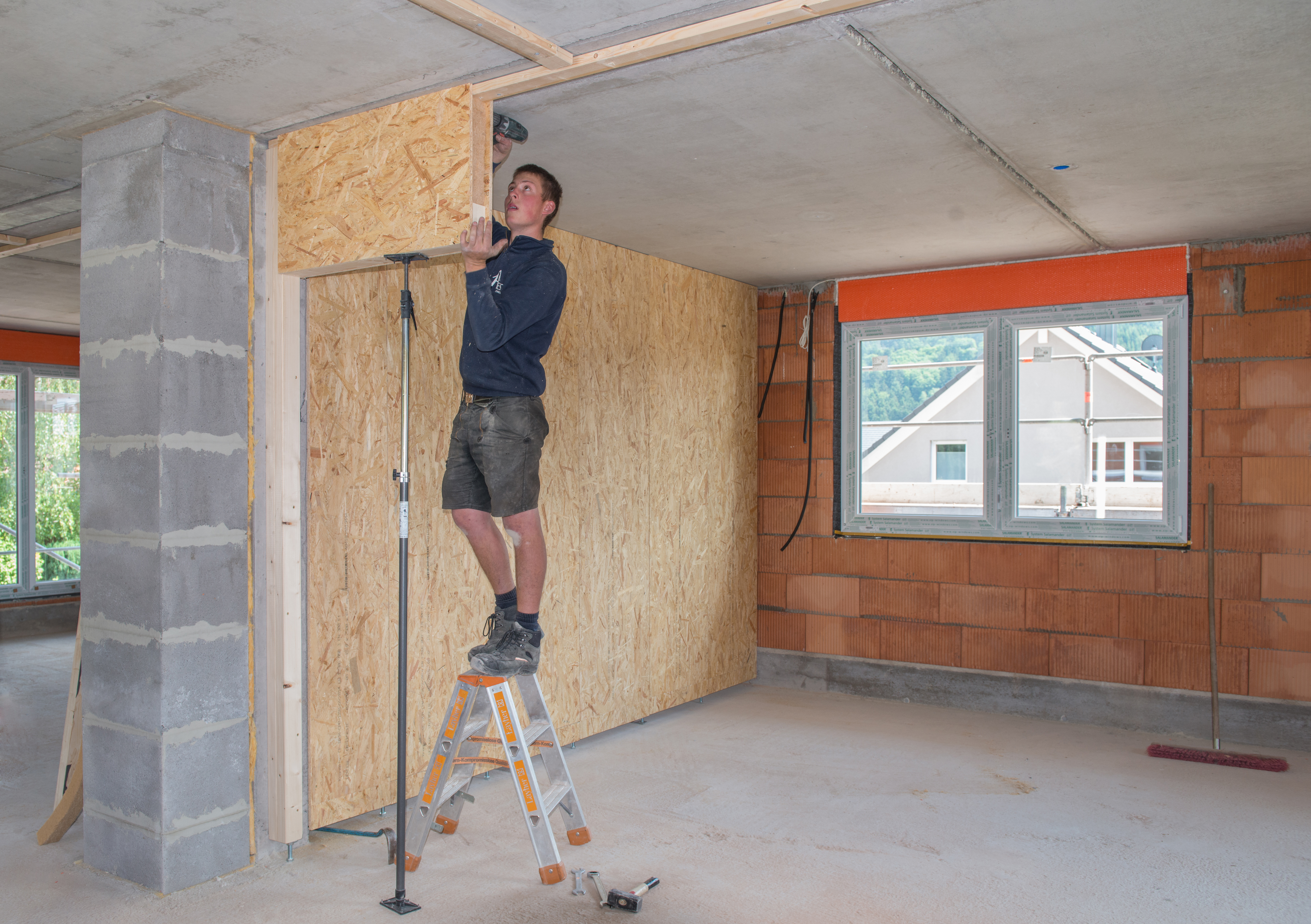 Easy wand: patentiertes wandsystem aus kronoply osb und kronoply ... Laminat an die wand