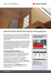 Geprüfte SWISS KRONO Brandschutz-Wandaufbauten